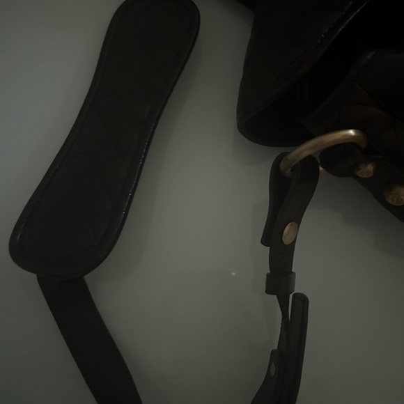 Francesco Biasia dark brown leather handbag with long shoulder strap. - Picture 6 of 8